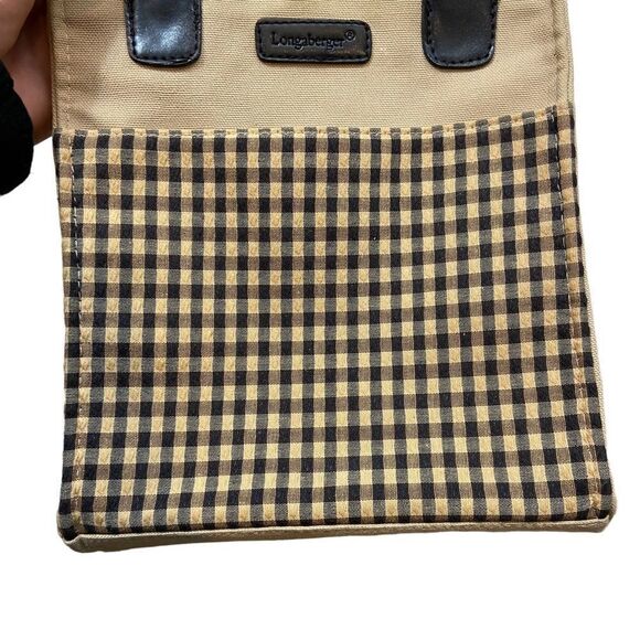 Longaberger Brand Homestead Checker Small Tote and Accessories Set - Picture 13 of 16